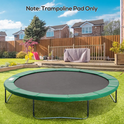 HOMCOM 12FT Trampoline Spring Cover, Plastic Trampoline Pad, Green | Size: 1.5kg - Image 4