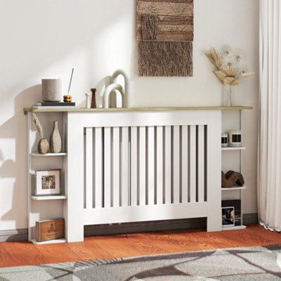 B&Q -  Vertical Slatted Heater Cover For Living RoomLargeWhite