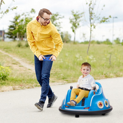 B&Q -  Licensed Bumper Car For Kids With JoysticksRemoteBlue