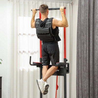 Sportnow 15Kg Adjustable Weighted Vest With 15 Metal Weights, Running Weight Vest