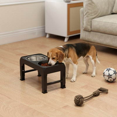 B&Q -  Raised Dog BowlFoldable Elevated Dog Bowls4 Heights Adjustable