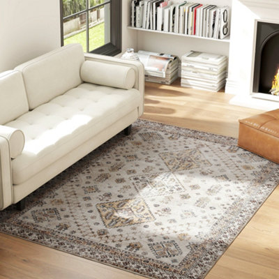 B&Q -  Flannel Non-Slip Washable Rug For Living Room230 X 160 CmBeige