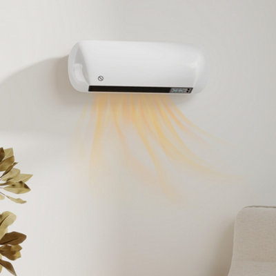 Homcom Unisex White Ceramic Electric Heater 2000W With Fan, Wall Mounted, - Image 10