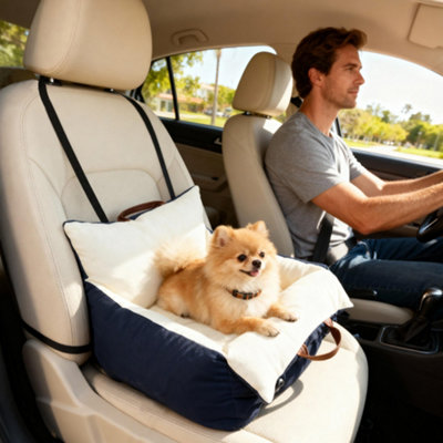 B&Q -  Dog Car SeatCosy Pet Car Booster Seat For Small Dog Under 5 Kg