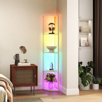 B&Q -  Rgb Led Floor Lamp With Remote Control For Bedroom Living Room