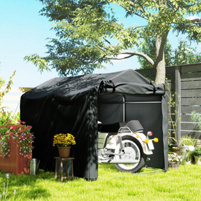 B&Q -  Garden Tool Storage Shed With Roll-Up Zipper DoorDark Grey