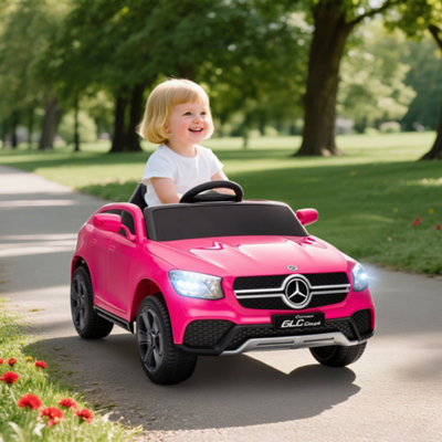Aiyaplay Mercedes-Benz Glc Licensed Kids Ride On Car With RemotePink