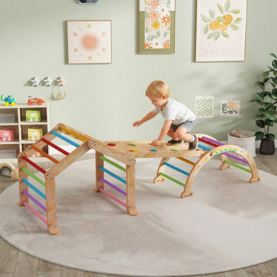 B&Q -  9 In 1 Climbing Frame With RampSlideArchLadderBlackboard