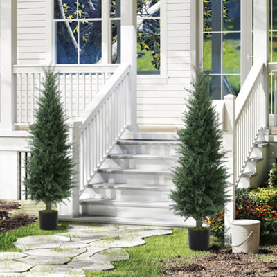 B&Q -  Set Of 2 Decorative Artificial PlantFake Plant For Home Decor