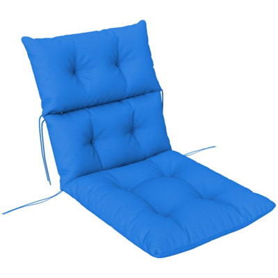 Outsunny Adirondack Chair Cushion Rocking Chair Cushion W/ TiesBlue from B&Q