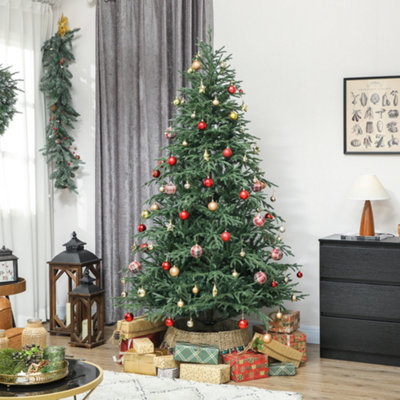 Homcom Unisex Green Christmas Tree, Full Spruce Xmas Tree, Easy Assembly In | : 7Ft - Image 9