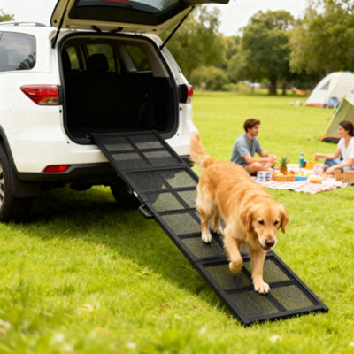 B&Q -  191 X 50Cm Dog Ramp For CarPet Stairs For Large DogsFor Suvs