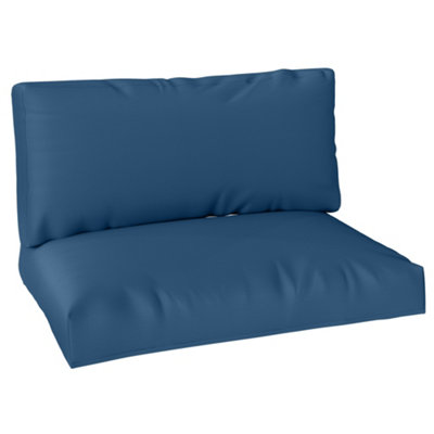 Outsunny Unisex Blue Seat Pallet Cushions 20Cm Thick Outdoor Seat Pads, Navy Size 2 - Image 3