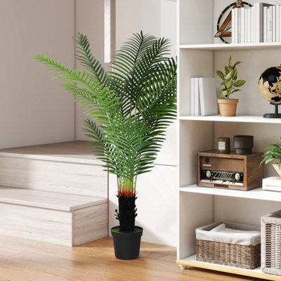 B&Q -  150Cm Artificial Areca Palm Tree With Pe Leaves And Flocked Soil