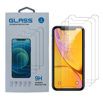 Ink Jungle Tempered Glass Screen Protectors For Apple Iphone Xr Mobile Phones - Pack Of 3