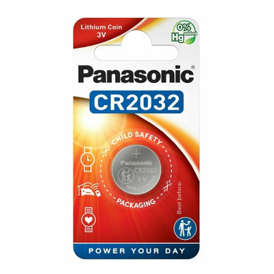 Panasonic Cr2032 Lithium Coin  BatteryPack Of 1 from B&Q