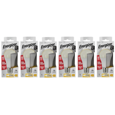 Energizer Led Gls E27 1521Lm 12.6W 2700K (Warm White) Light BulbPack Of 6 from B&Q
