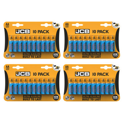 4X Jcb Aa Ultra Alkaline BatteriesPack Of 10 from B&Q