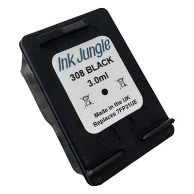 B&Q -  308 Black Refilled Ink Cartridge