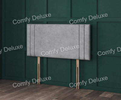 Comfy Deluxe 5Ft Kingsize Purple Naples Lando Headboard 20Inch from B&Q