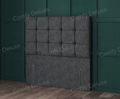 Comfy Deluxe 3Ft Single Mink Chenille Delta 54Inch Floorstanding Headboard from B&Q