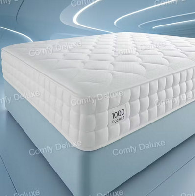 Comfy Deluxe Arlo 1000 Pocket Mattress 3Ft Single Soft Firmness from B&Q