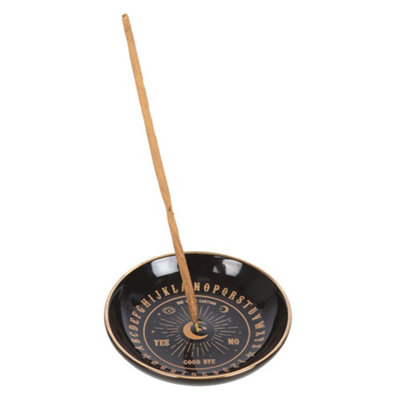 B&Q Black/Orange Something Different Talking Board Incense Holder (One ) 9.3Cm