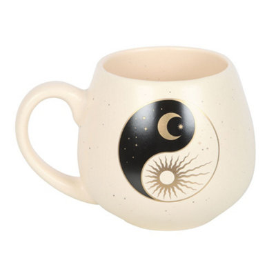 Something Different Yin Yang Round Mug Beige/black (One Size) from B&Q