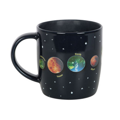 Something Different Solar System 500Ml Heat Changing Mug Blue/green/orange (One Size) from B&Q