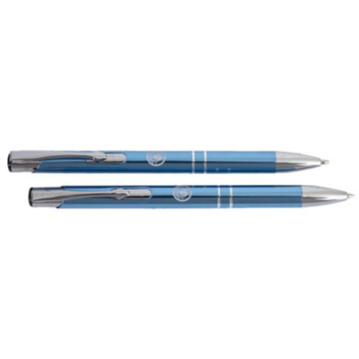 Manchester City Fc Executive Pen & Pencil Set Blue/silver (One Size) from B&Q