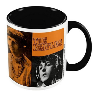  - The Beatles All You Need Is Love Inner Two Tone Mug Black/orange (One Size)