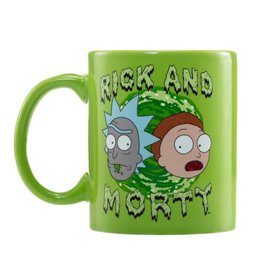 Rick And Morty Portal Mug And Sock Set Green (One Size) from B&Q