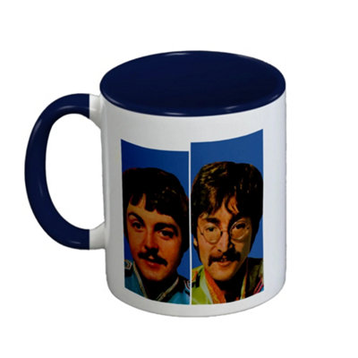  - The Beatles All You Need Is Love Inner Two Tone Mug Blue/white/red (One Size)