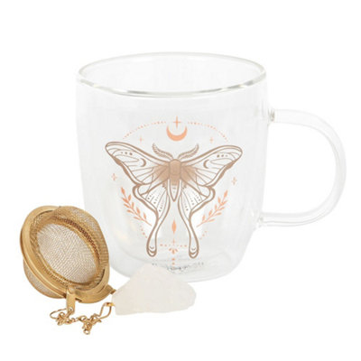  - Something Different Luna Moth Double-Walled Mug Set Multicoloured (One Size)