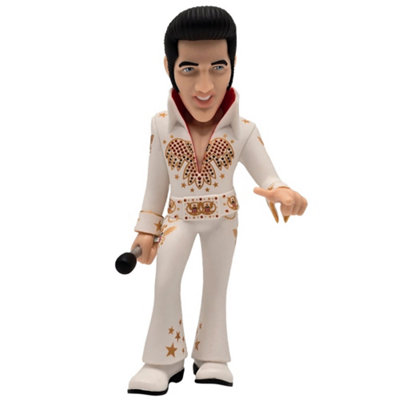 B&Q White Elvis Presley Minix Figure (One ) 12Cm