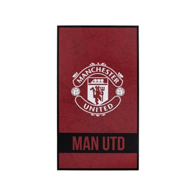 Manchester United Fc Identity Beach Towel Red/white/black (One Size) from B&Q