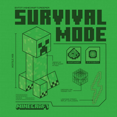 Minecraft Unisex Green Creeper Canvas Print In - Image 4
