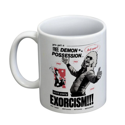 Beetlejuice Exorcism Mug White (One Size) from B&Q