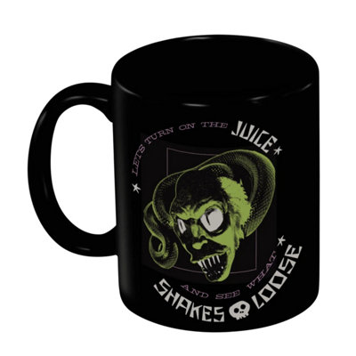 Beetlejuice Lets Turn On The Juice Mug Black (One Size) from B&Q
