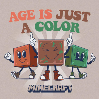 Minecraft Unisex Beige Age Is Just A Color Canvas Print In - Image 4