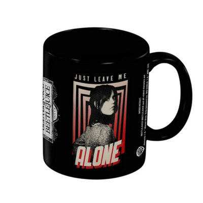 Beetlejuice Beetlejuice Just Leave Me Alone Mug Black (One Size) from B&Q