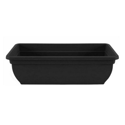 Winchester Bellpot Plant Pot Trough Ebony (46Cm) from B&Q