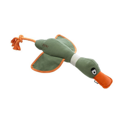 House Of Paws Duck Canvas Rope Dog Toy Khaki Green (L) from B&Q