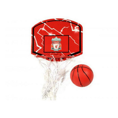 Liverpool Fc Mini Basketball Hoop Set Red/white (One Size) from B&Q