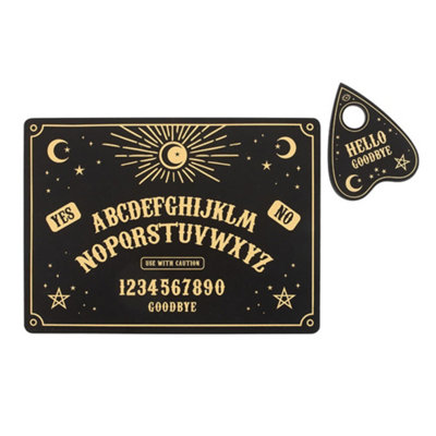 Something Different Unisex Black Talking Board Placemat & Coaster Set In 29Cm - Image 3