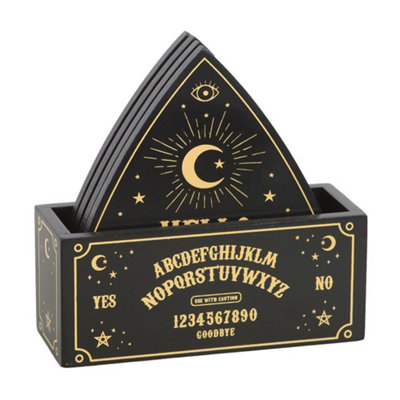 Something Different Unisex Black Talking Board Coaster Set In - Image 3