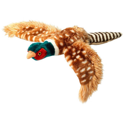 House Of Paws Pheasant Christmas Plush Dog Toy Brown/green/pink (One Size) from B&Q