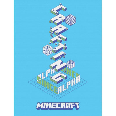 Minecraft Unisex Mid Blue Alpha Canvas Print In - Image 4