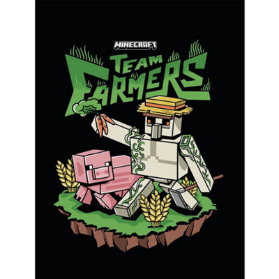 Minecraft Team Farmers Canvas Print Multicoloured (80Cm X 60Cm) from B&Q