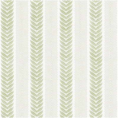 Rasch Textured Wallpaper Sage Green Leaf Stripe Smooth Paper Washable Wall Decor from B&Q